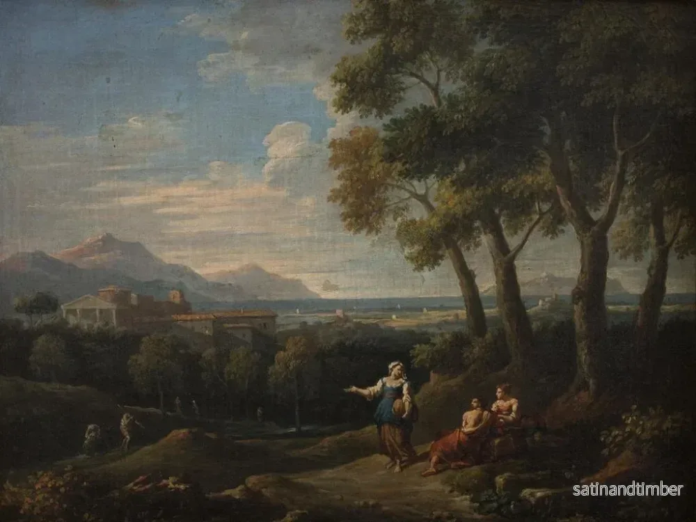 Reproduktion av målningen Landskap med en genrebild - Jan Frans van Bloemen - Bild 2