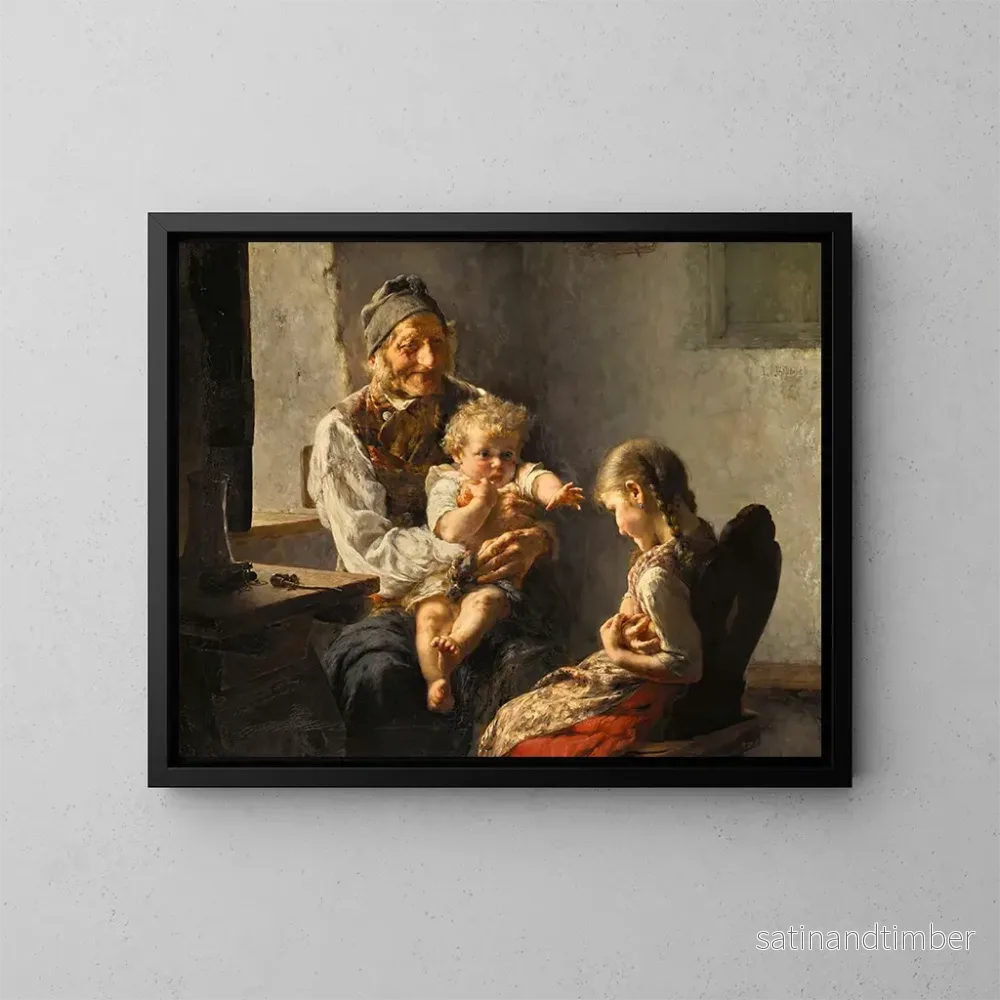 Reproduktion av målningen Le vorace - Georgios Jakobides