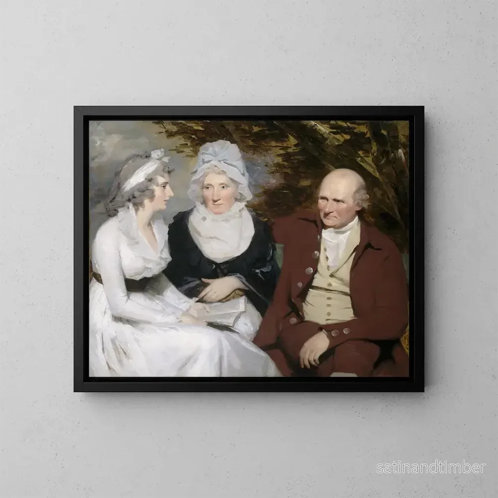 Reproduktion av målningen Betty Johnstone och Mademoiselle Wedderburn - Sir Henry Raeburn
