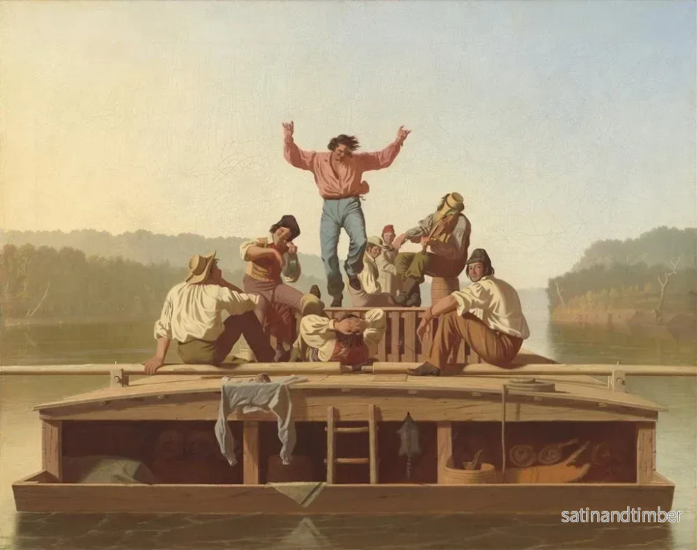 Reproduktion av målningen Les joyeux bateliers - George Caleb Bingham - Bild 2