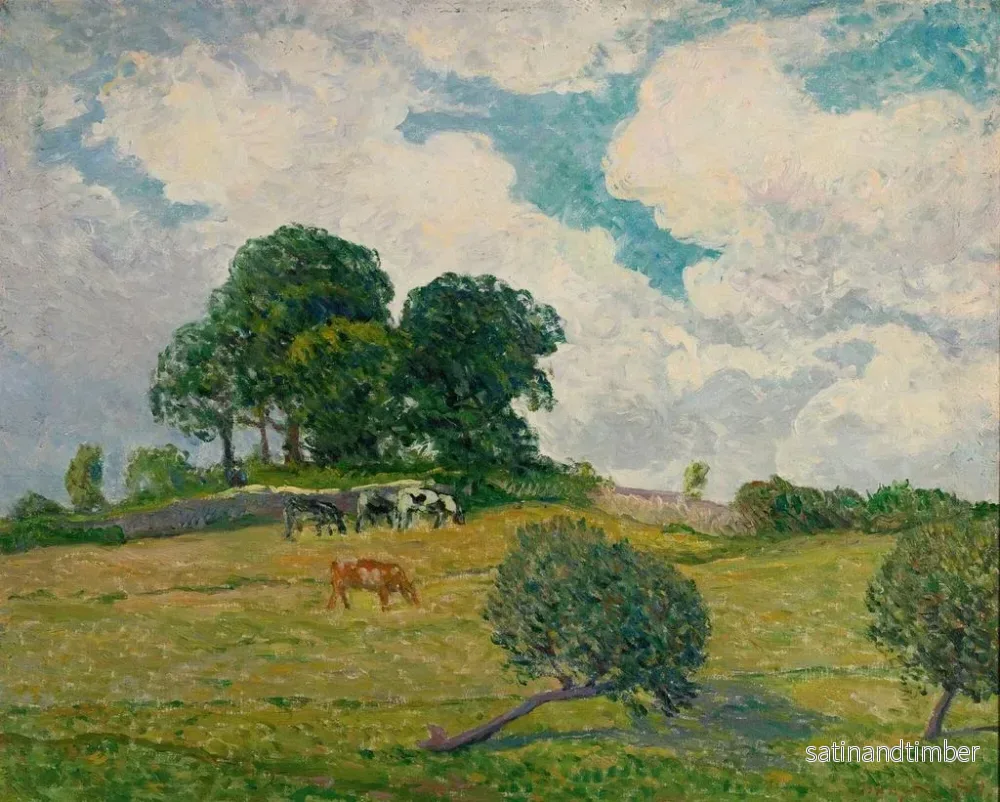 Reproduktion av målningen av de vita molnen i Rosporden - Maxime Maufra - Bild 2