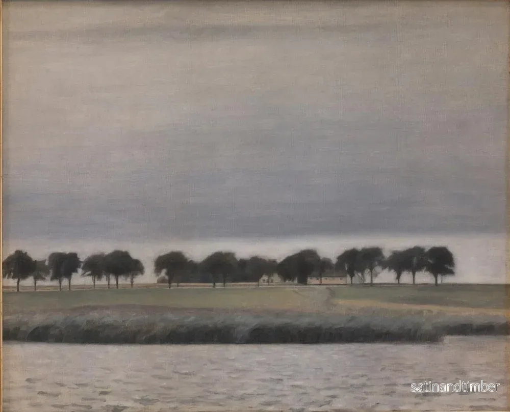 Reproduktion av målningen Studie för Solregn Gentofte S - Vilhelm Hammershøi - Bild 2