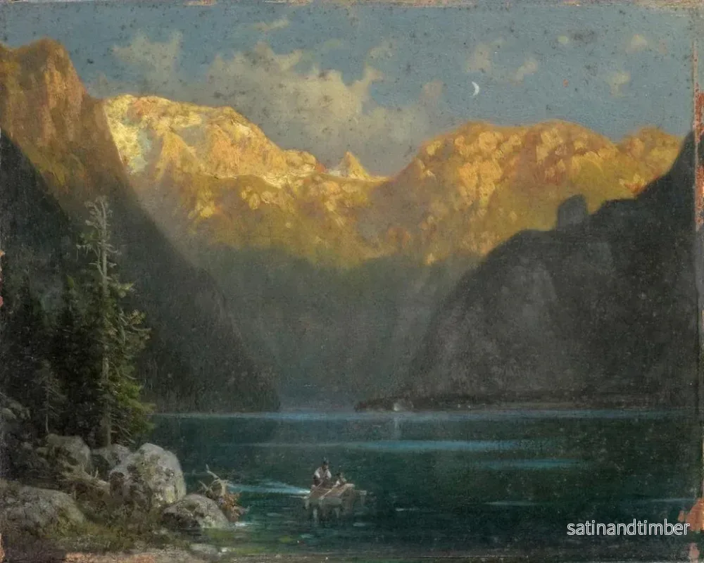 Reproduktion av målningen Atmosfär vid Königssee - Ludwig Sckell - Bild 2
