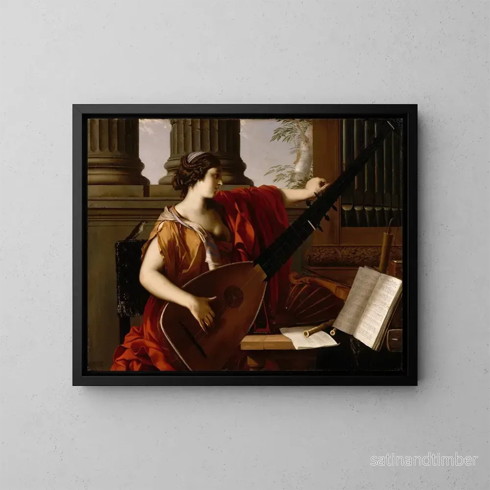 Reproduktion av målningen Allégorie de la musique – Laurent de La Hyre Reproduktion av målningen Allégorie de la musique – Laurent de La Hyre