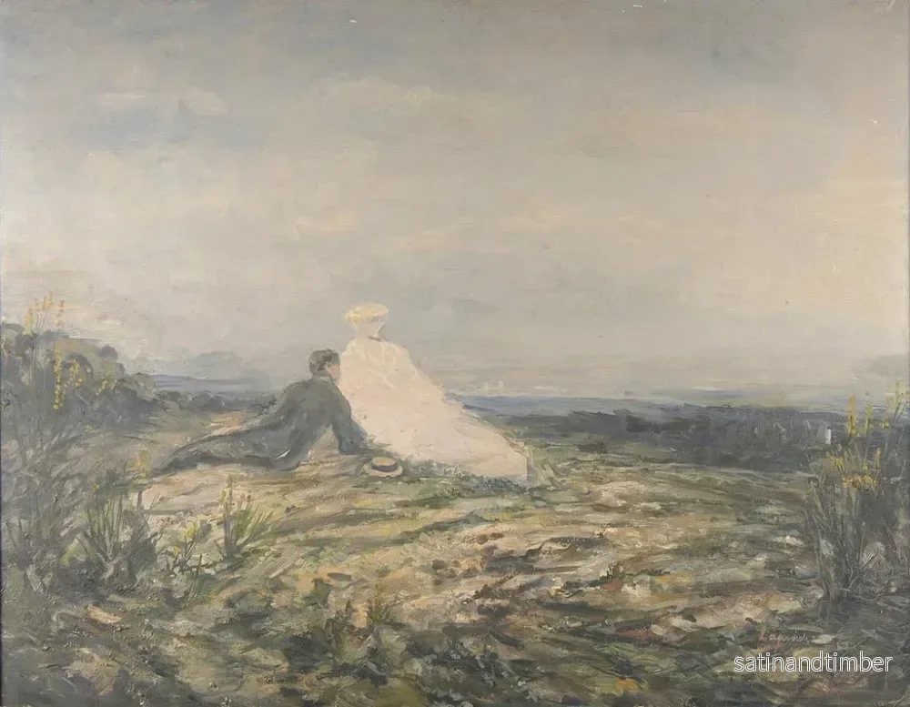 Reproduktion av målningen Le repos dans la campagne - Pierre Laprade - Bild 2