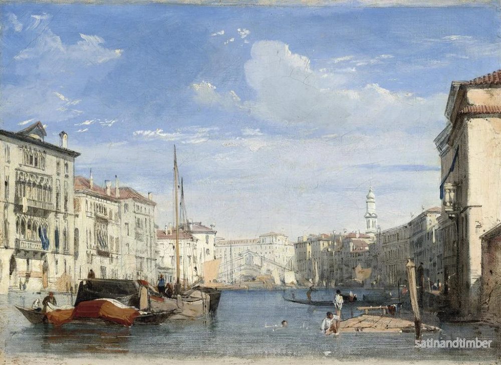 Reproduktion av målningen Le Grand Canal - Richard Parkes Bonington - Bild 2