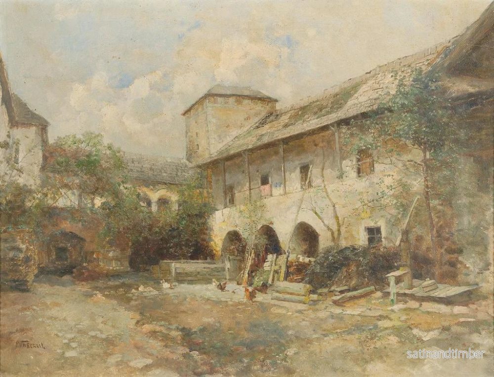 Reproduktion av målningen Teisenhoferhof i Weißenkirchen i Wachau - Paul Unbereit - Bild 2