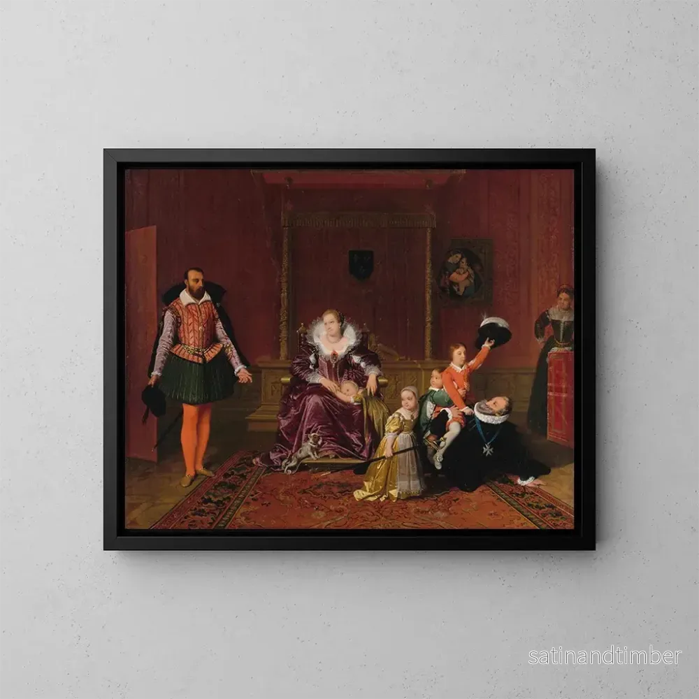 Henrik IV leker med sina barn – Jean-Auguste-Dominique Ingres | Konsttryck Henrik IV leker med sina barn – Jean-Auguste-Dominique Ingres | Konsttryck