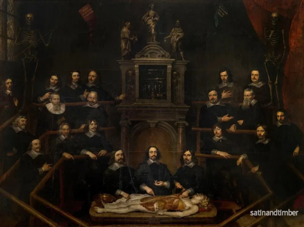 Reproduktion av målningen La leçon d'anatomie du Dr Joannes van Buyten - Frans Denys - Bild 2