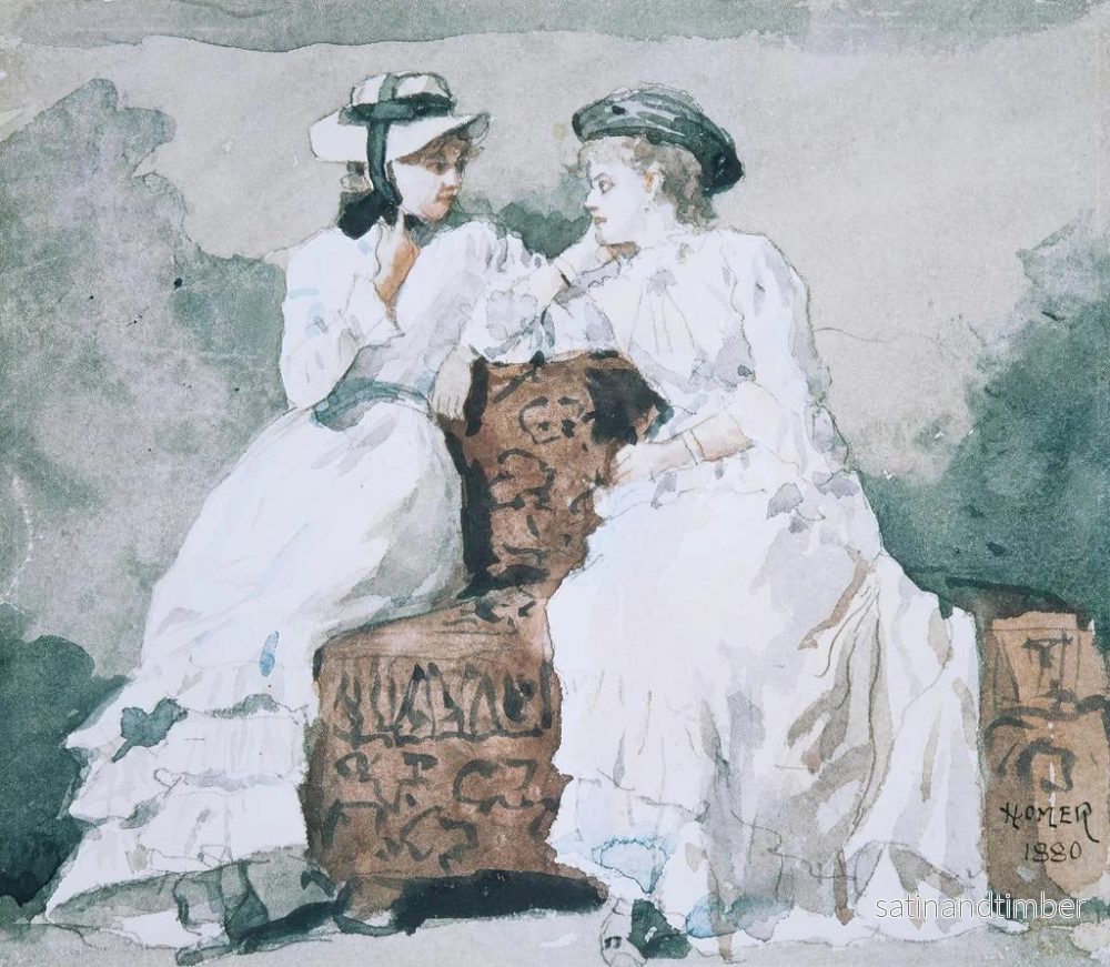 Reproduktion av målningen Två damer - Winslow Homer - Bild 2
