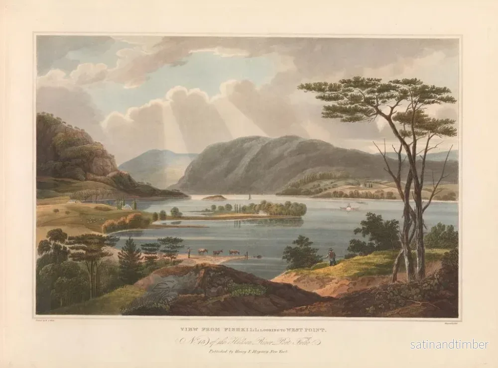 Reproduktion av målningen Vue de Fishkill vers West Point - John Hill - Bild 2