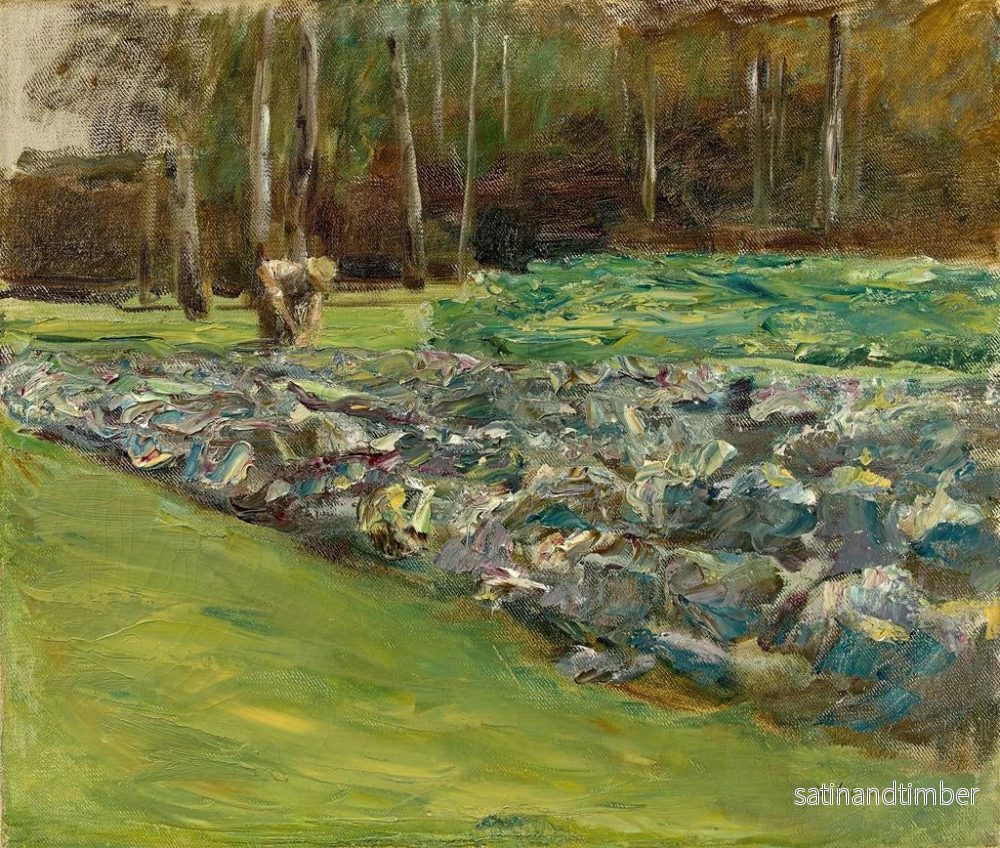 Reproduktion av målningen Man i kålfältet i Wannsee-trädgården - Max Liebermann - Bild 2