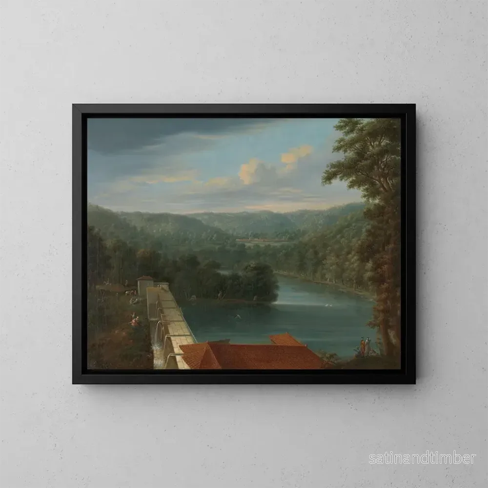 Reproduktion av målningen De vattenreservoarer som kallas armbågar i Belgradskogen - Johann Christian Vollerdt
