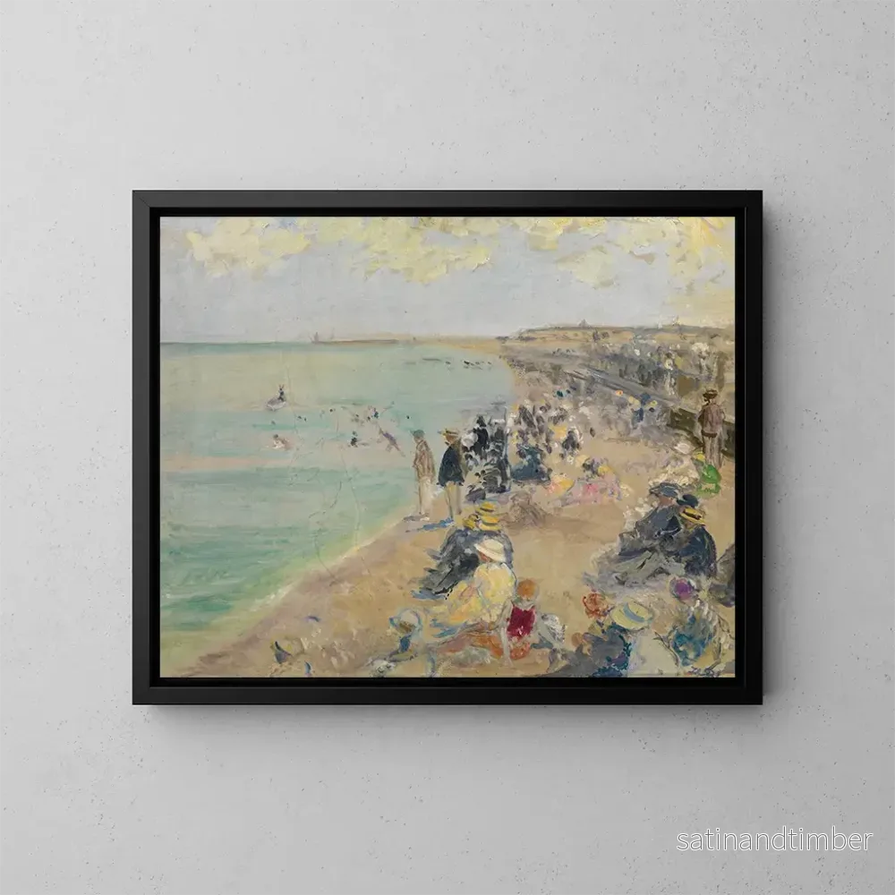 Reproduktion av målningen Dieppe - Jacques-Émile Blanche