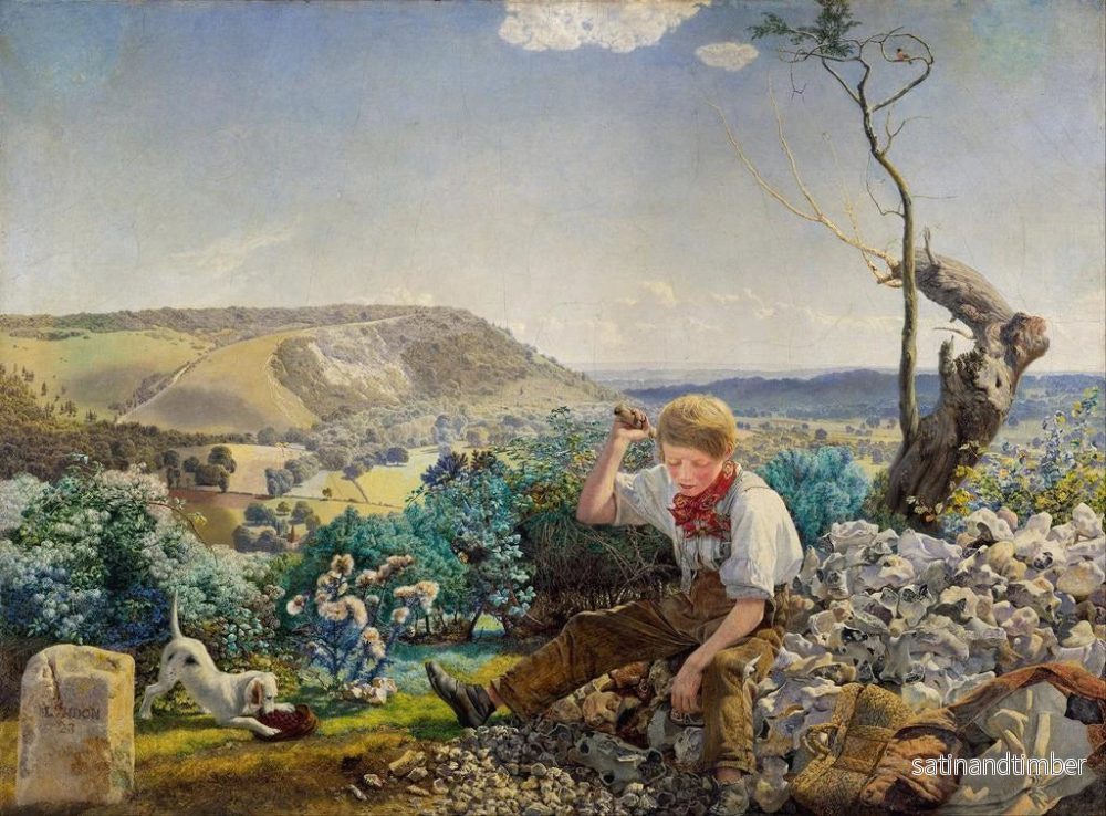 Reproduktion av målningen Le casseur de pierres - John Brett - Bild 2