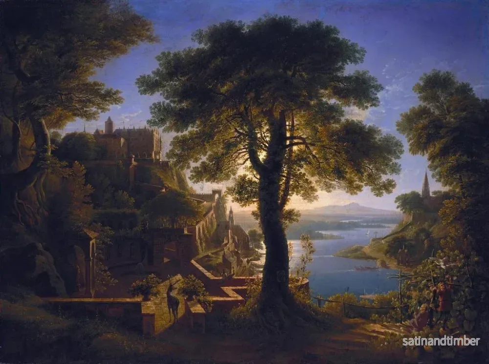 Reproduktion av målningen Château vid floden - Karl Friedrich Schinkel - Bild 2