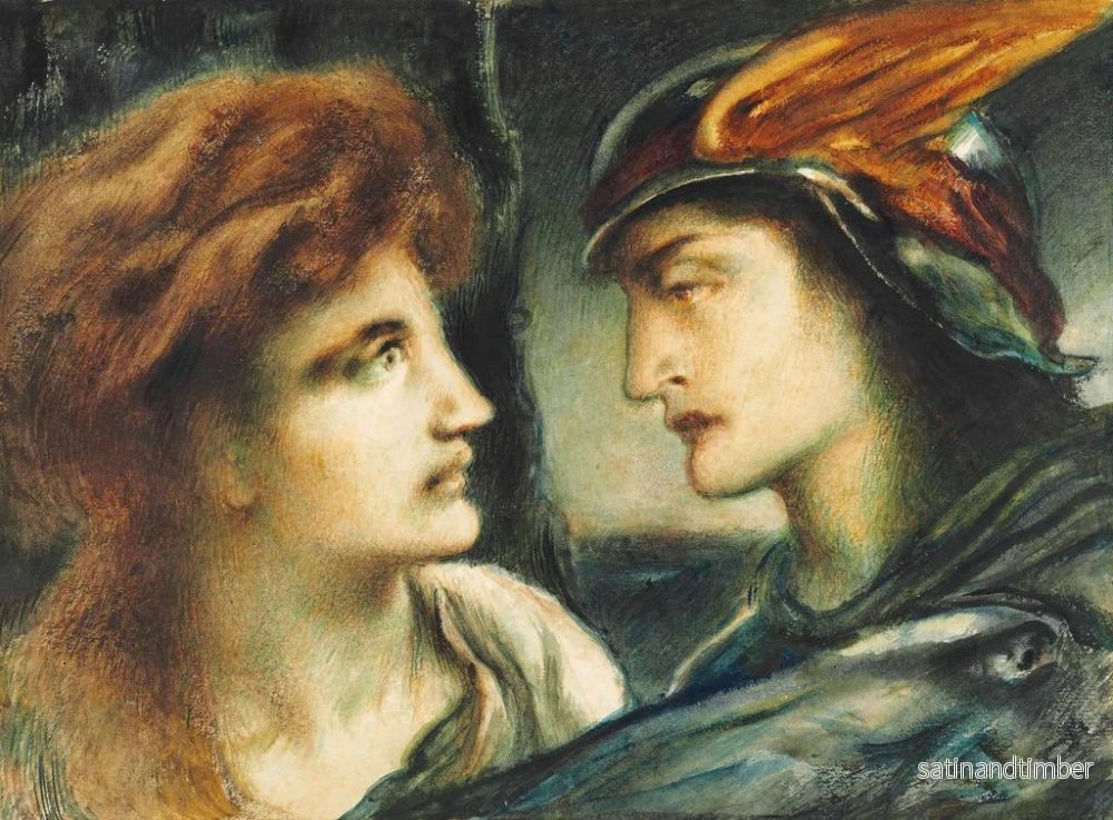 Reproduktion av målningen Mercure och Proserpine - Simeon Solomon - Bild 2