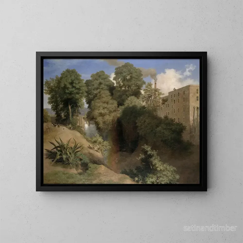 Reproduktion av målningen Le Pâtre de San Angel - José María Velasco