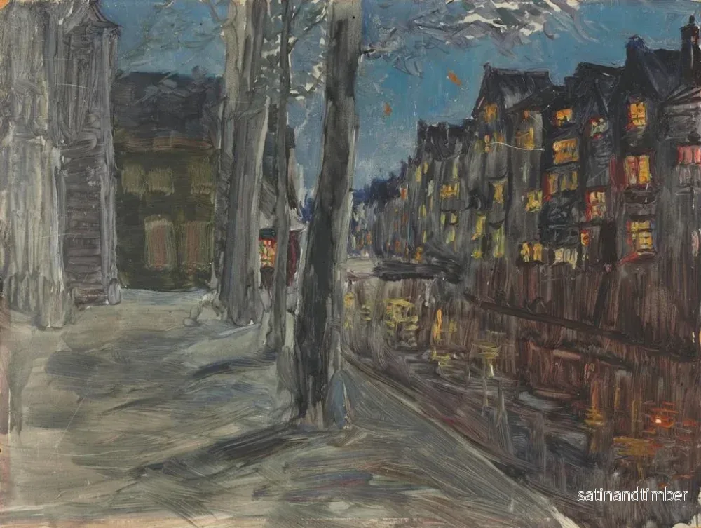 Reproduktion av målningen Canal de night - Maria Yakunchikova - Bild 2