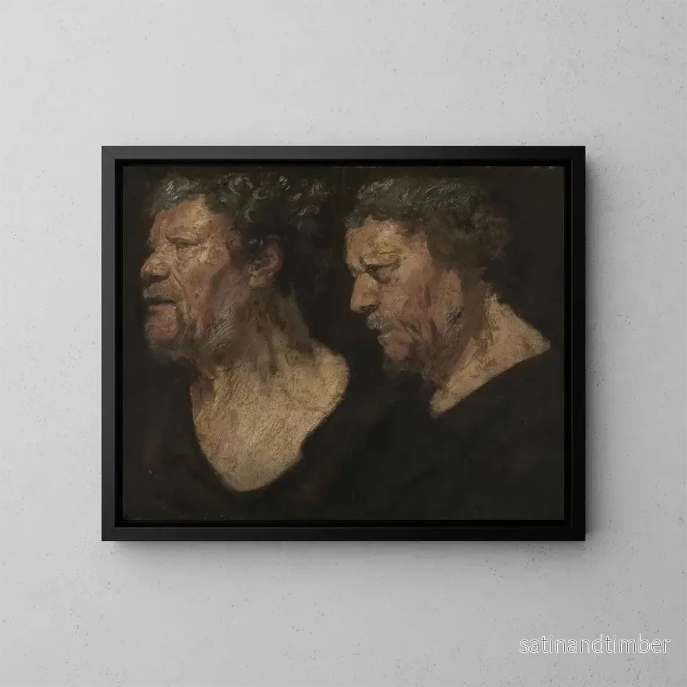 Reproduktion av målningen Studier av Abrahams Grapheus huvud - Jacob Jordaens