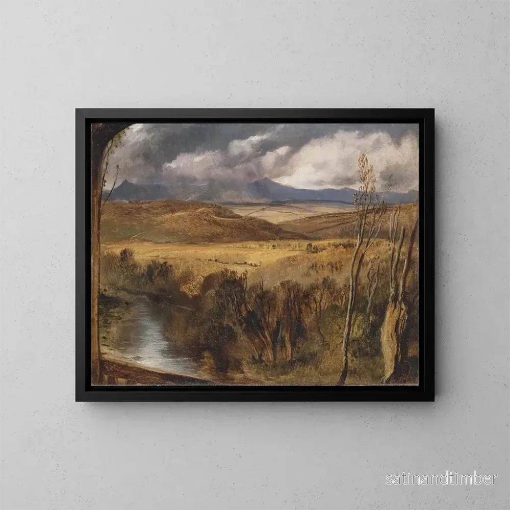 Reproduktion av målningen av ett landskap från Highlands – Sir Edwin Henry Landseer Reproduktion av målningen av ett landskap från Highlands – Sir Edwin Henry Landseer