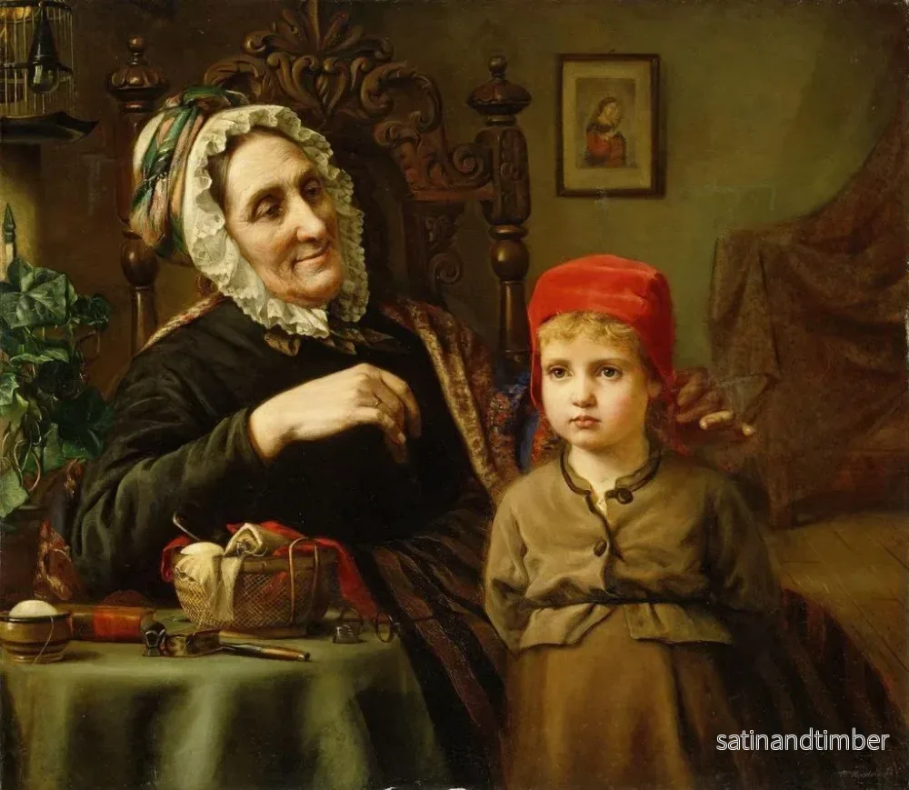 Reproduktion av målningen Le Petit Chaperon rouge - Harriet Backer - Bild 2