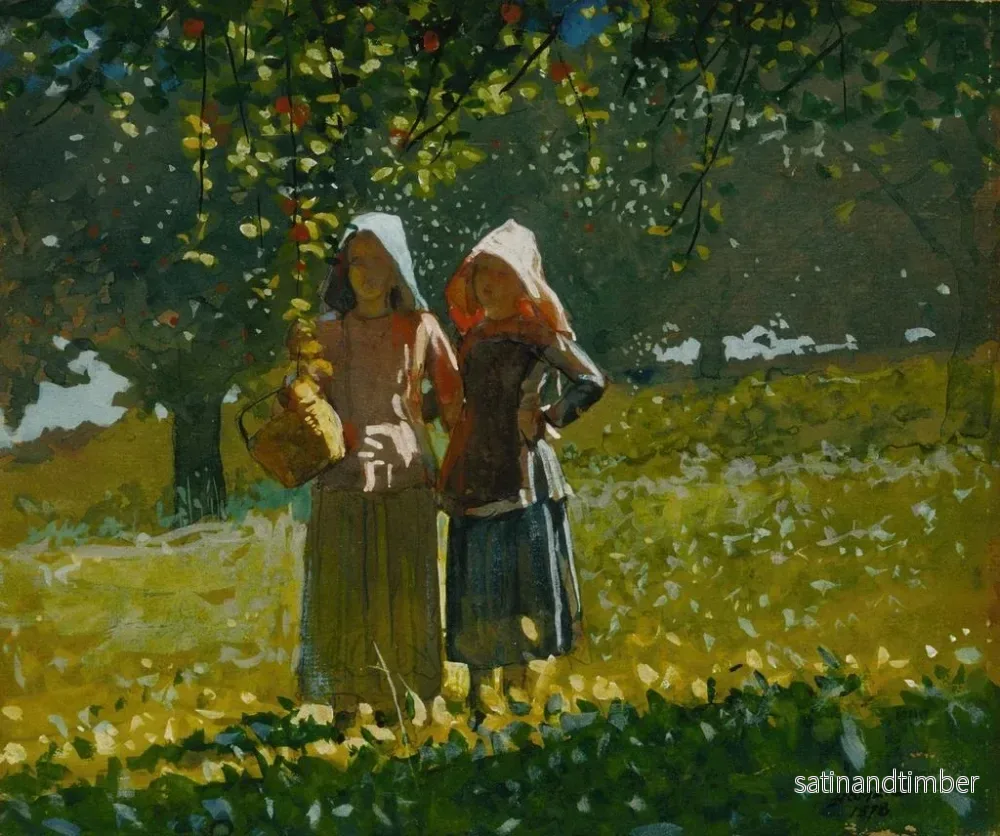 Reproduktion av målningen La cueillette des pommes - Winslow Homer - Bild 2