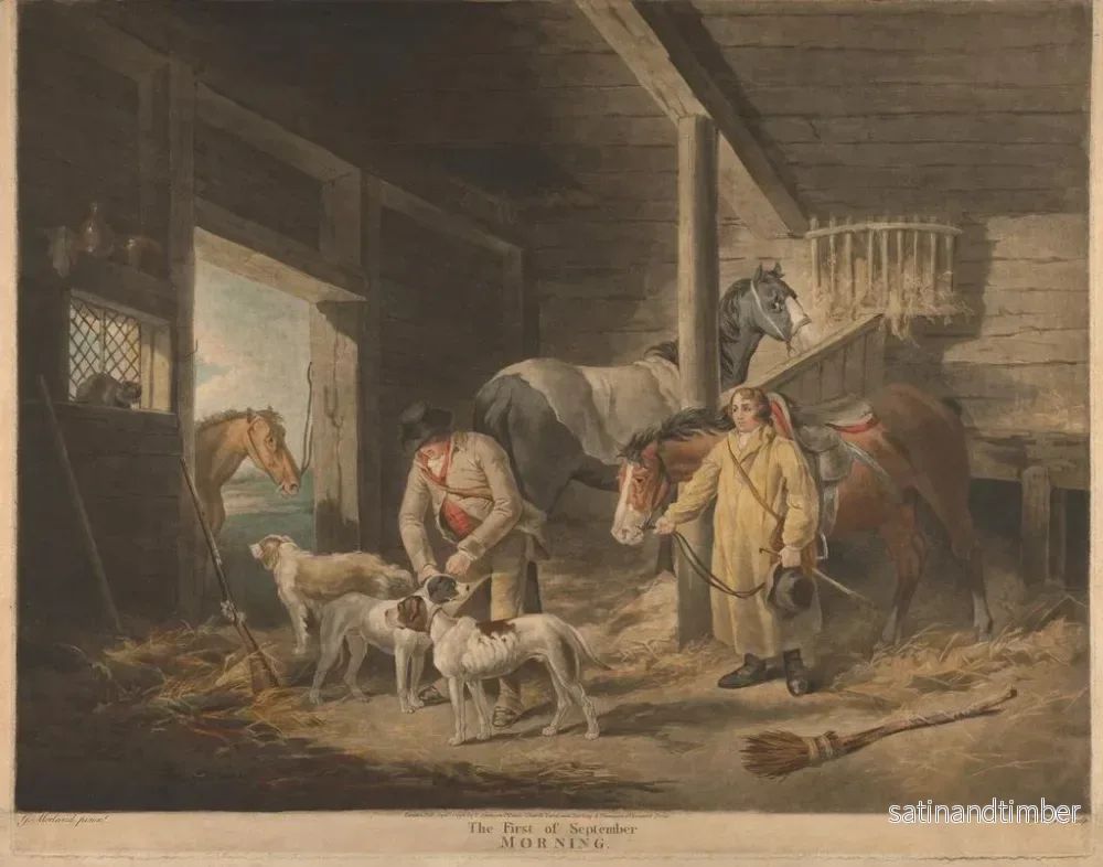 Reproduktion av målningen Le premier matin de septembre - George Morland - Bild 2