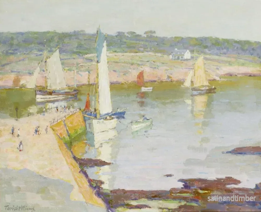 Reproduktion av målningen Quai de Concarneau - Terrick Williams - Bild 2