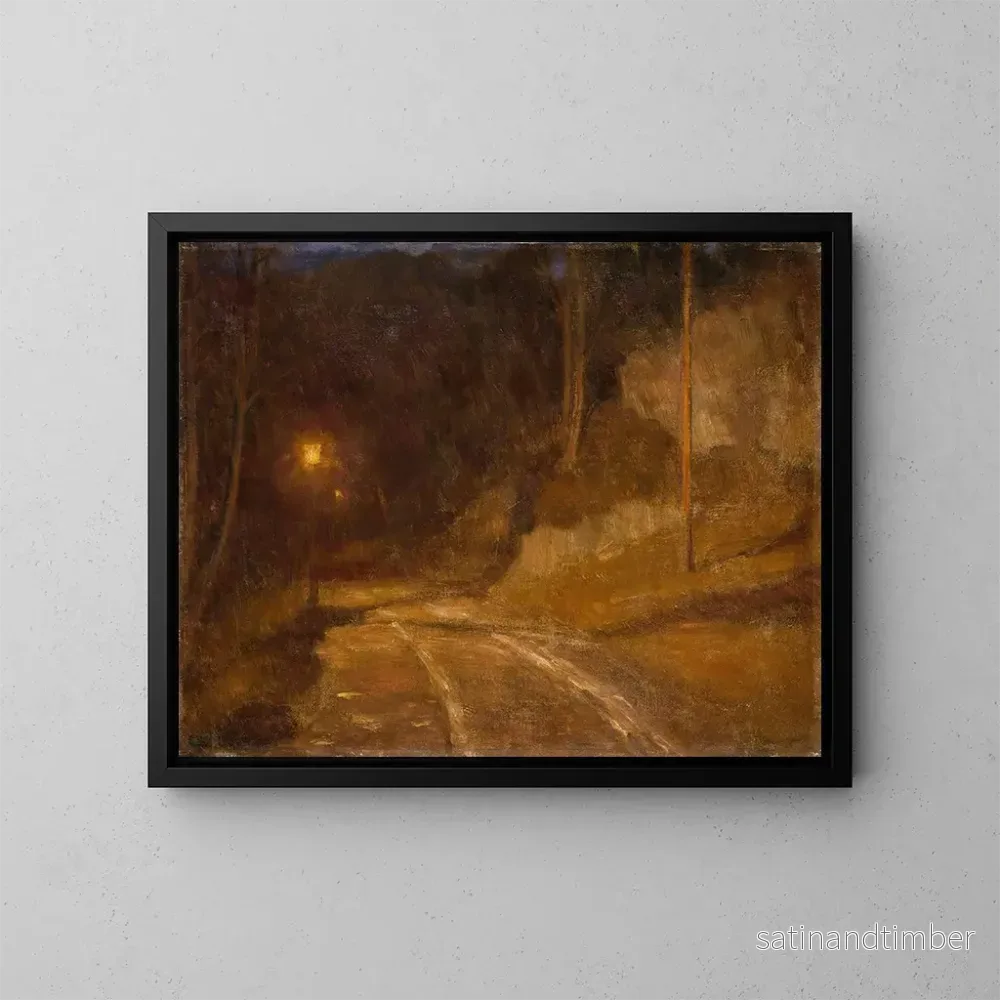 Reproduktion av målningen Lumière de lampe - Erik Werenskiold