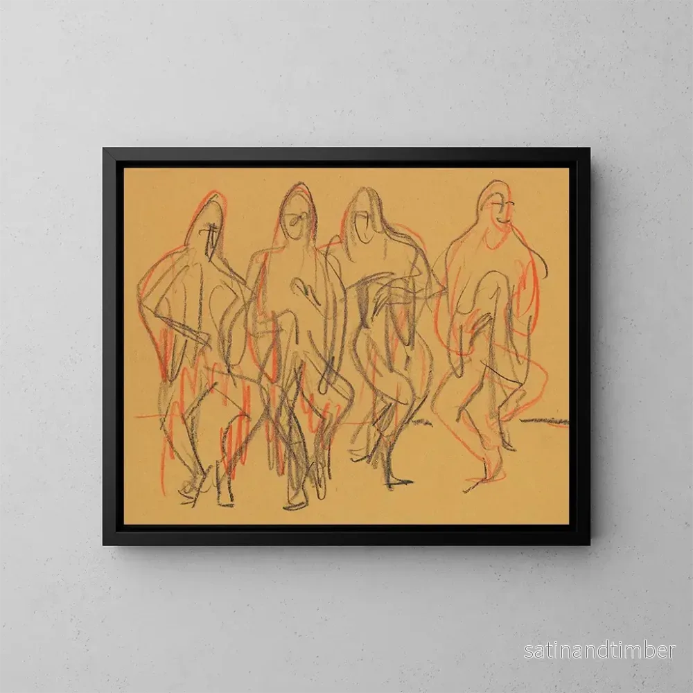 Reproduktion av målningen Danse Wigman - Ernst Ludwig Kirchner