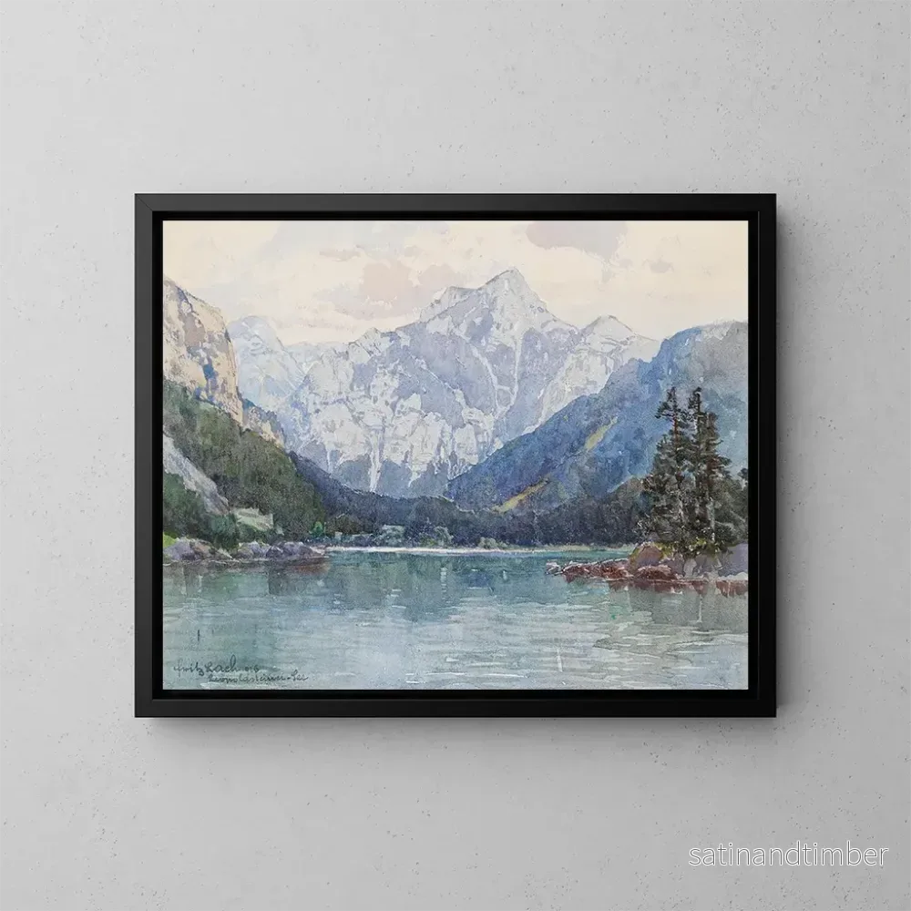 Reproduktion av målningen Lac de Leopoldsteiner - Fritz Lach