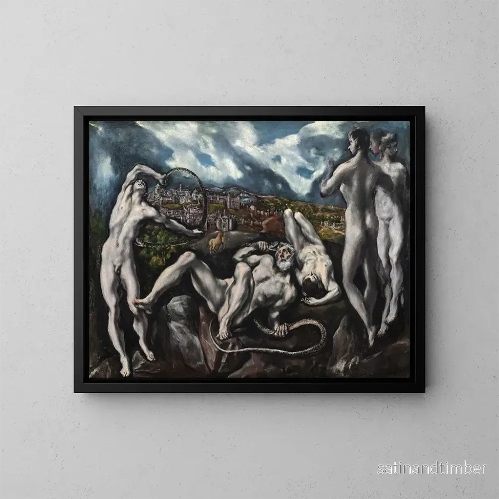 Reproduktion av målningen Laocoon - El Greco
