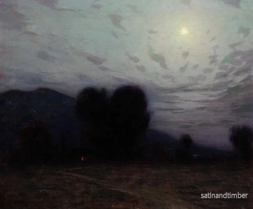 Reproduktion av målningen Landskap i månsken - Birge Harrison - Bild 2