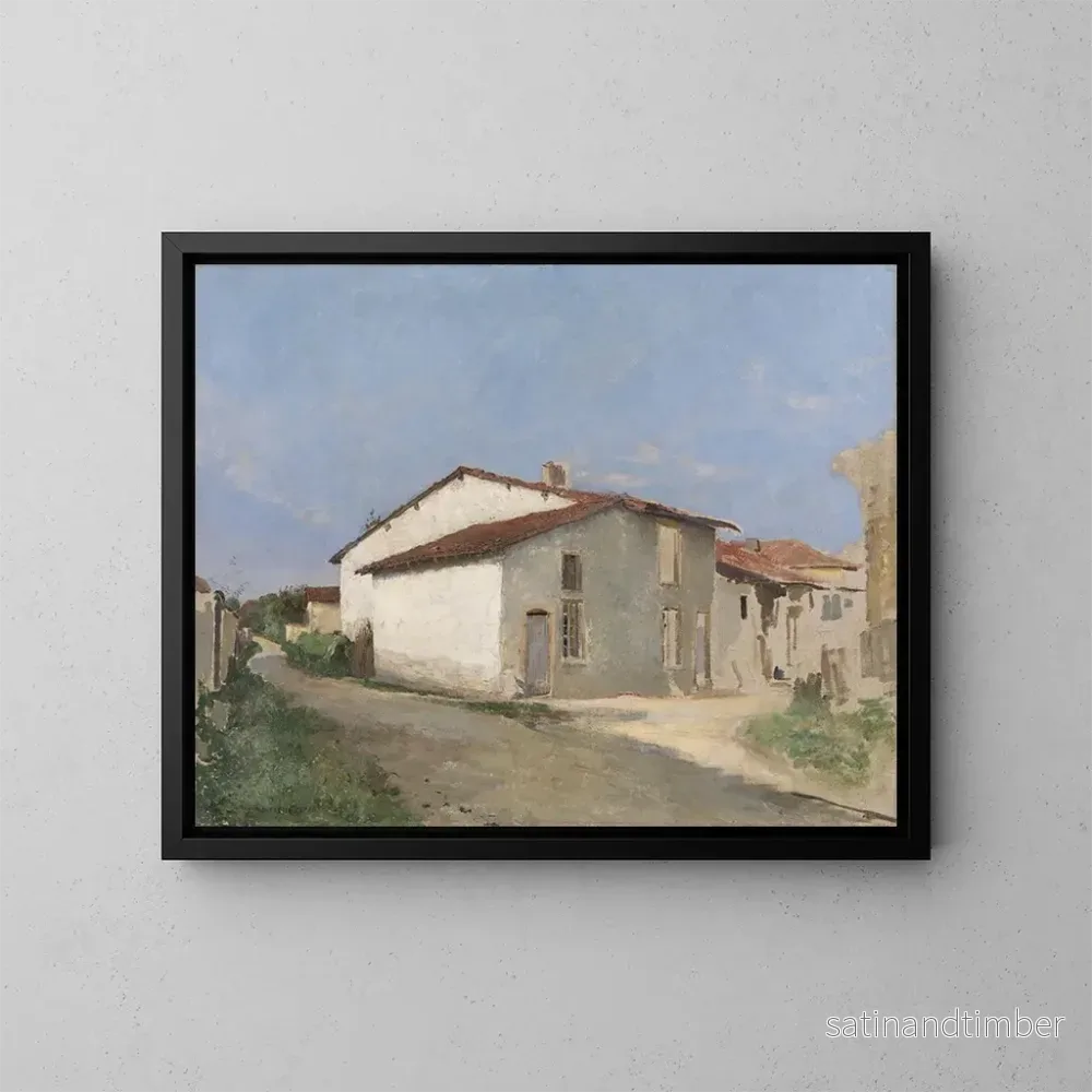 Reproduktion av målningen Rue à Damvillers – Jules Bastien-Lepage Reproduktion av målningen Rue à Damvillers – Jules Bastien-Lepage