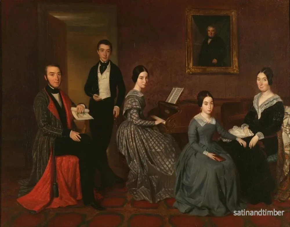 Reproduktion av målningen La famille de Jorge Flaquer - Joaquín Espalter - Bild 2