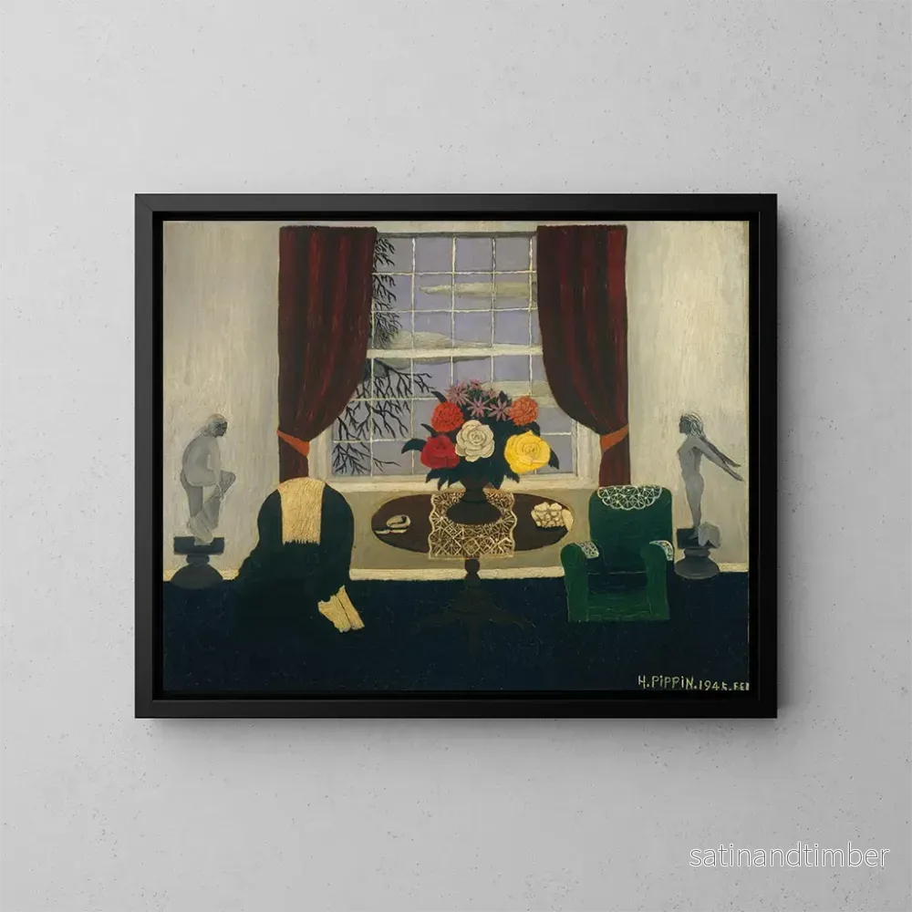 Reproduktion av målningen Victorian Interior Målning I - Horace Pippin