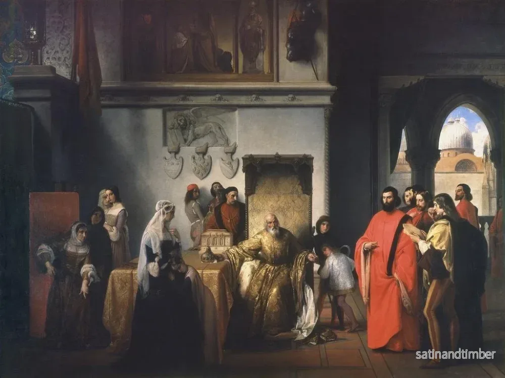 Reproduktion av målningen Le retrait des deux Foscari - Francesco Hayez - Bild 2