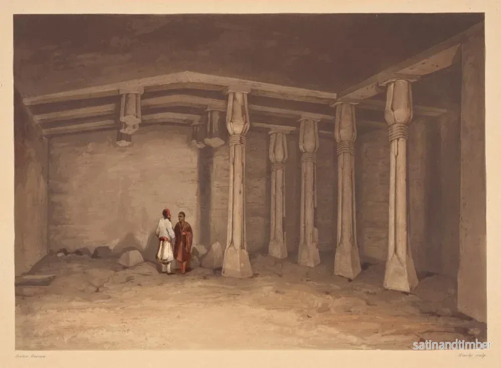 Reproduktion av målningen Beni Hassan - Hector Horeau - Bild 2