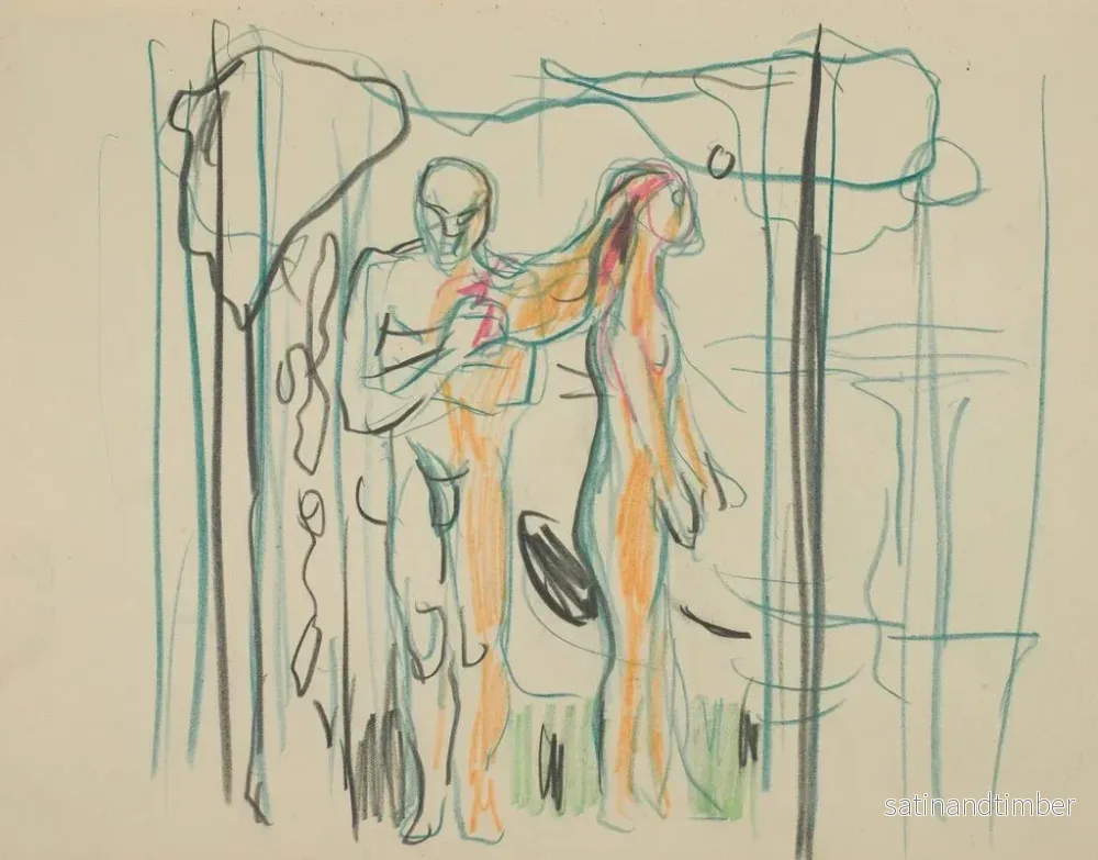 Reproduktion av målningen Oskapat målning 21 - Edvard Munch - Bild 2