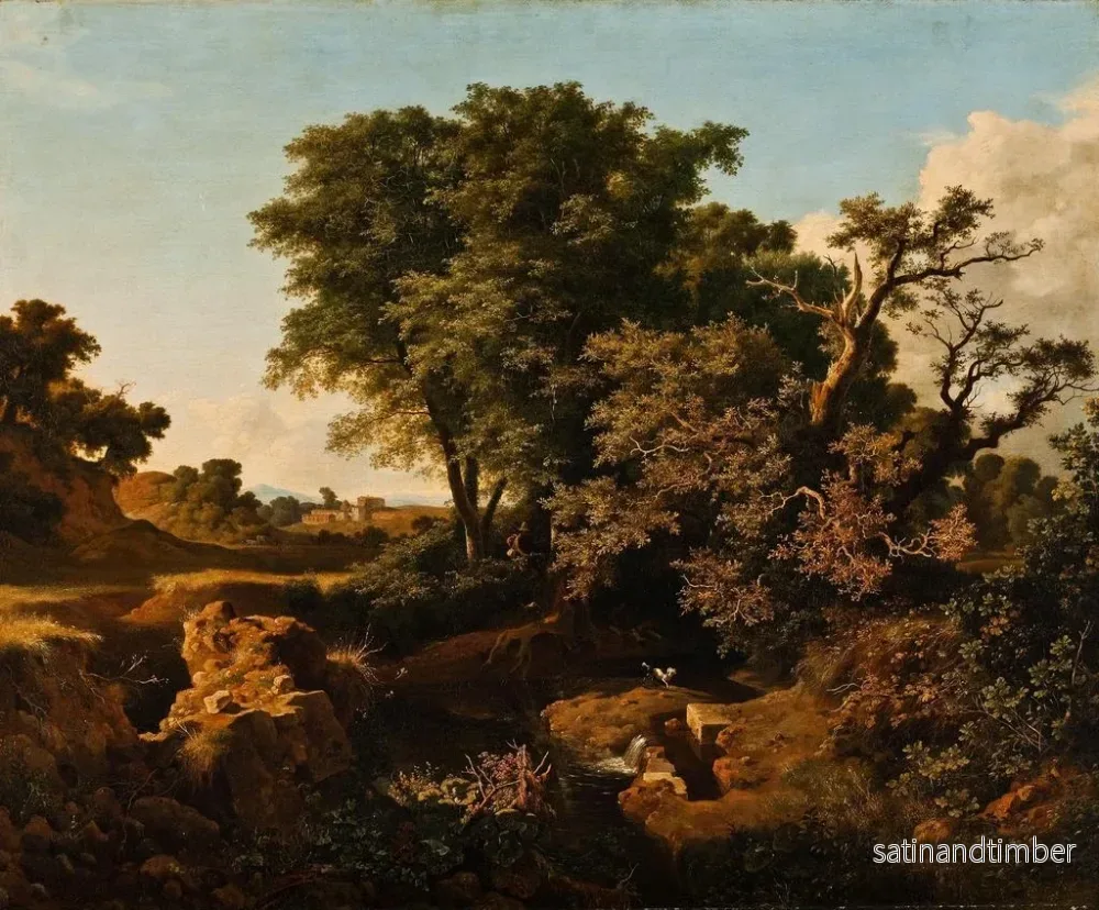 Reproduktion av målningen Landskap Italien - Eugenio Landesio - Bild 2