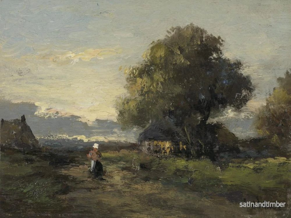 Reproduktion av målningen Landskap med gårdar - Jan van der Linde - Bild 2
