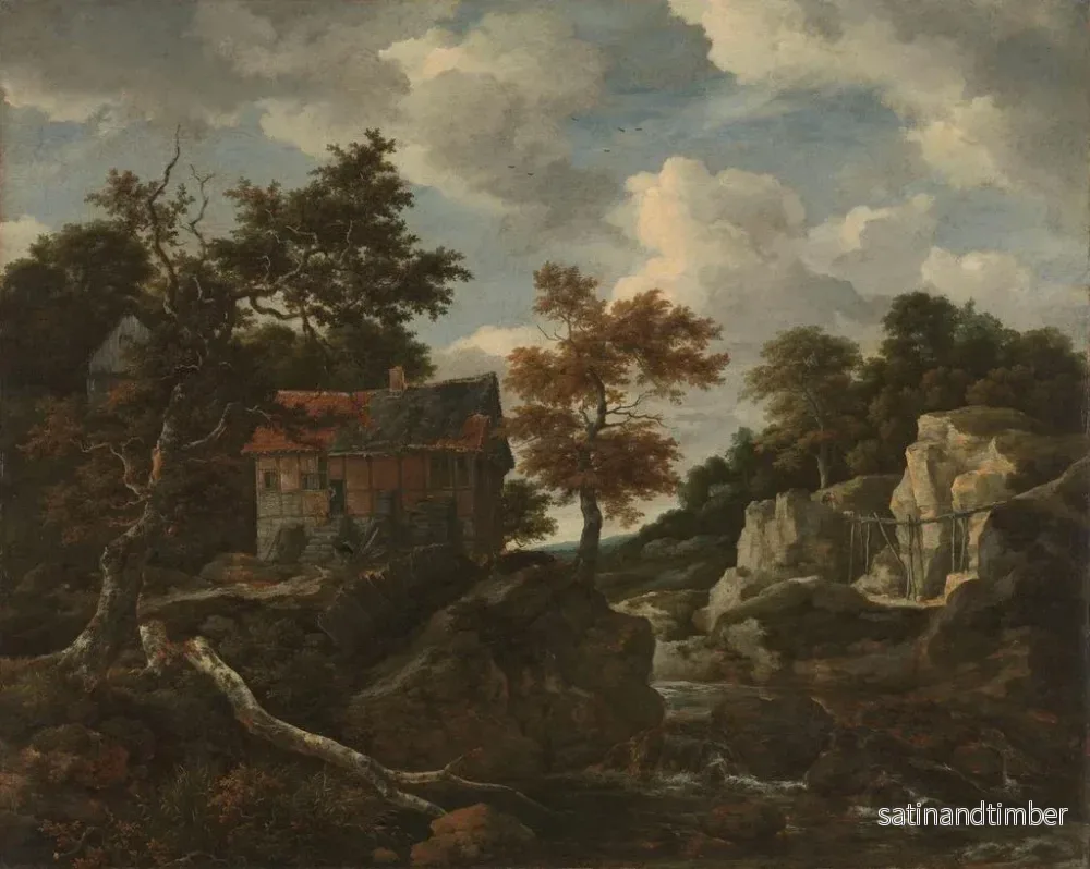 Reproduktion av målningen Landskap med klippiga berg - Jacob van Ruisdael - Bild 2