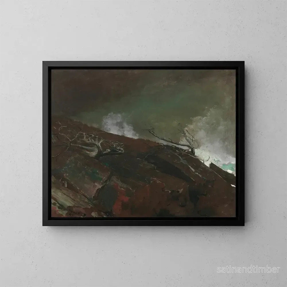 Reproduktion av målningen Côte du Maine – Winslow Homer