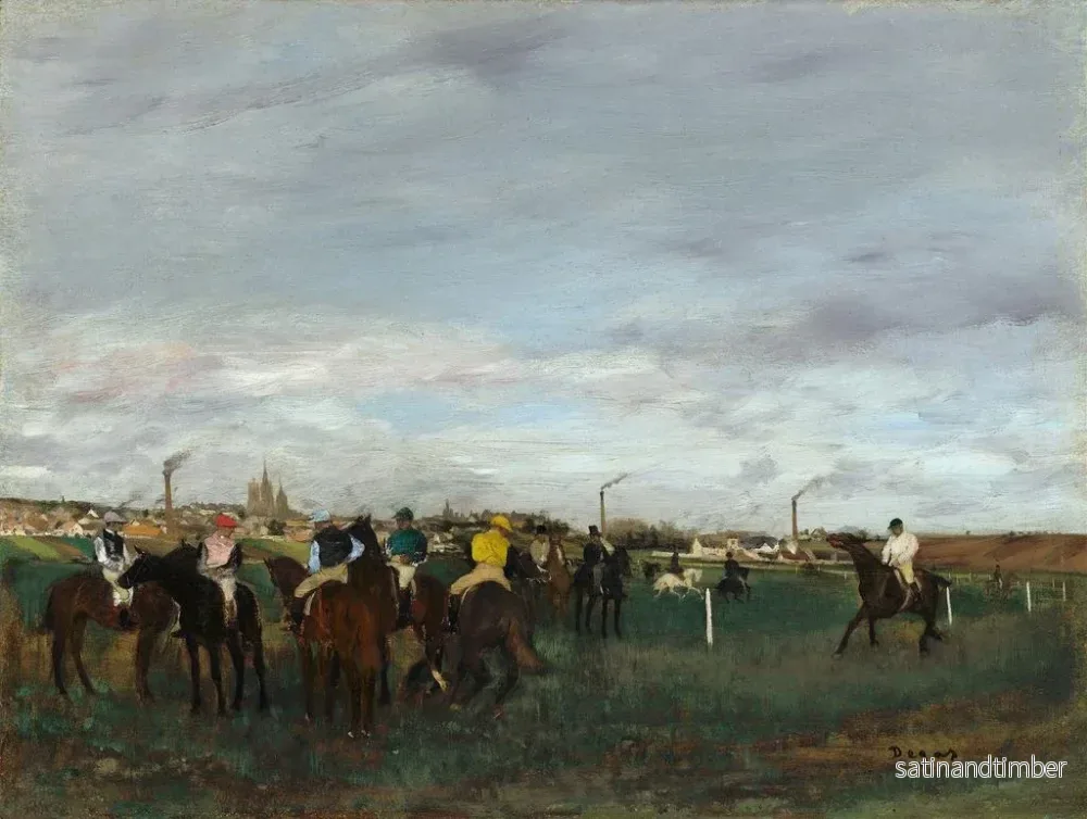 Reproduktion av målningen Les Courses - Edgar Degas - Bild 2