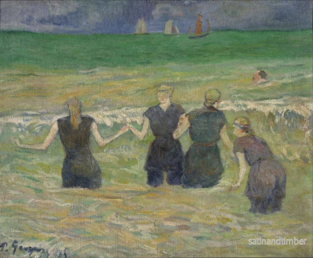 Reproduktion av målningen av kvinnor som badar - Paul Gauguin - Bild 2
