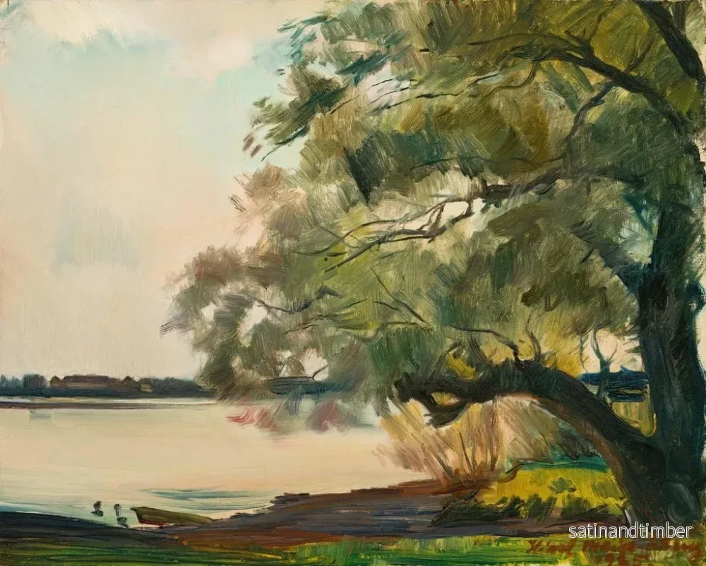 Reproduktion av målningen Vieux saule sur le Frauenchiemsee - Hiasl Maier-Erding - Bild 2