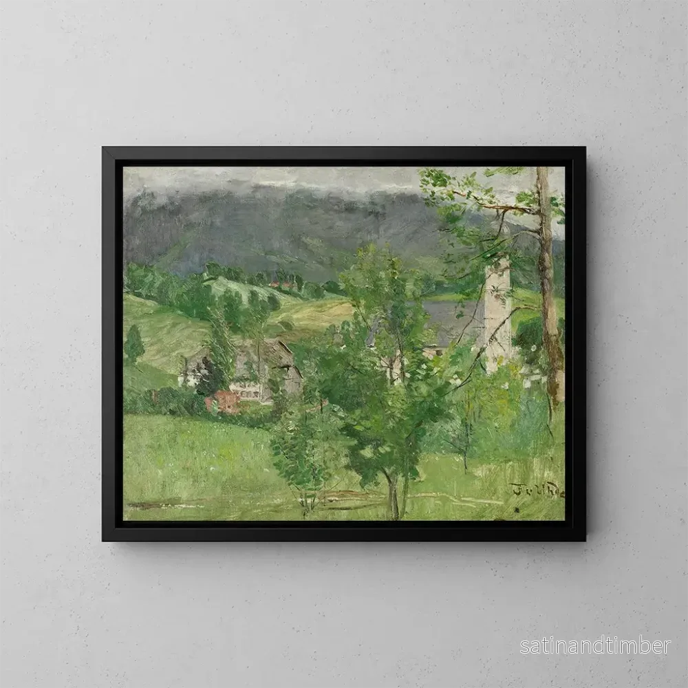Reproduktion av målningen Rottach vid Tegernsee-sjön – Fritz von Uhde Reproduktion av målningen Rottach vid Tegernsee-sjön – Fritz von Uhde