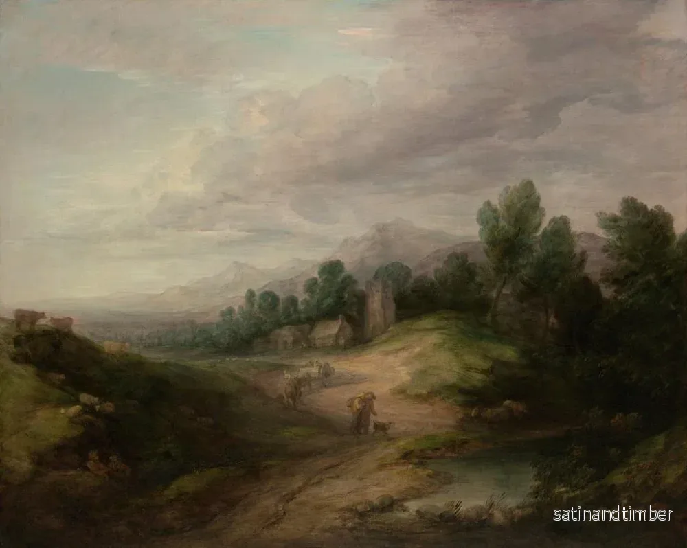 Reproduktion av målningen av högt skogigt landskap - Thomas Gainsborough - Bild 2