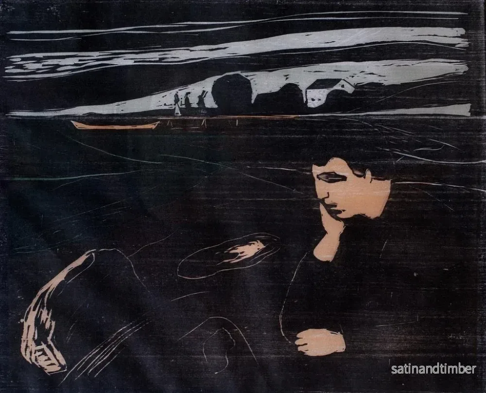 Reproduktion av målningen Melankoli av kvällen III - Edvard Munch - Bild 2